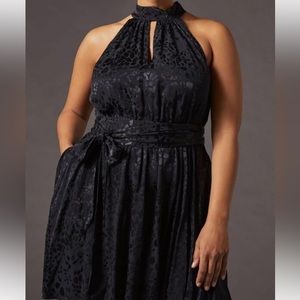 Anthropologie Halter Neck Mini Dress